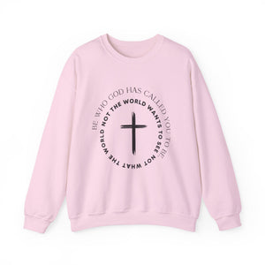 Christian Cross Crewneck Sweatshirt — "Not What the World Wants" Faith Graphic