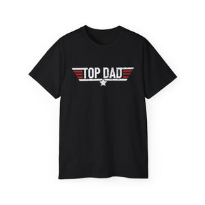 Top Dad Tee — Vintage Military Pilot-Inspired Father's Day T-Shirt