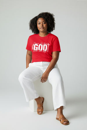 Faith T-Shirt — "Trusting God, Doing My Best" Christian Graphic Tee