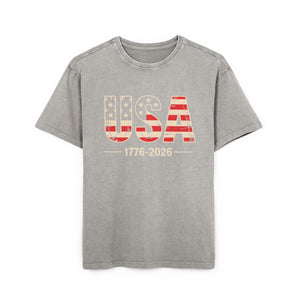 USA 1776-2026 Vintage Flag Tee