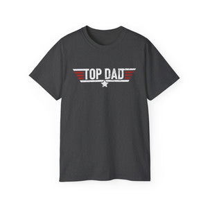 Top Dad Tee — Vintage Military Pilot-Inspired Father's Day T-Shirt