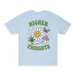 Higher Thoughts T-Shirt — Retro Daisy, Mushroom & Smiley Graphic Tee