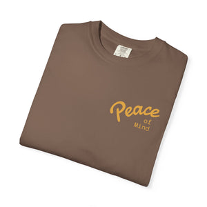 Peace Vibes Tee — "Peace" Chest + Keep Your Mind Happy Back Graphic T-Shirt