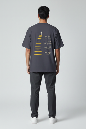 Progress Not Perfection T-Shirt — 'One Step at a Time' Motivational Tee