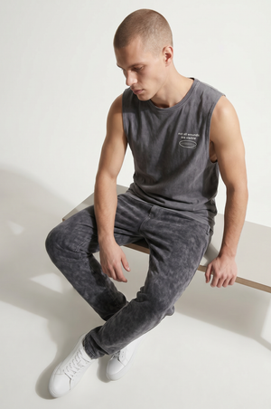 Healing Takes Time Stonewash Tank Top — Mental Health Awareness Muscle Tank