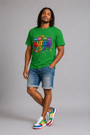 Autism Awareness Rainbow Tee — Acceptance Respect Celebrate T-Shirt