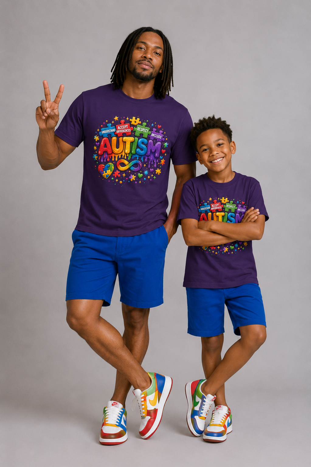 Autism Awareness Rainbow Tee — Acceptance Respect Celebrate T-Shirt