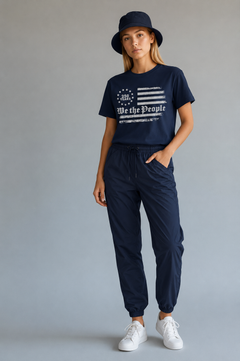 T-Shirt — 'We the People' Distressed American Flag Patriotic Tee