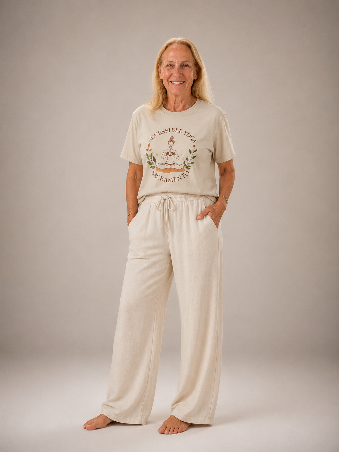 Accessible Yoga Sacramento T-Shirt — Meditation Graphic Tee for Yoga Teachers & Students