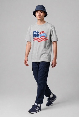 July 4th Flag T-Shirt — Patriotic Independence Day Tee