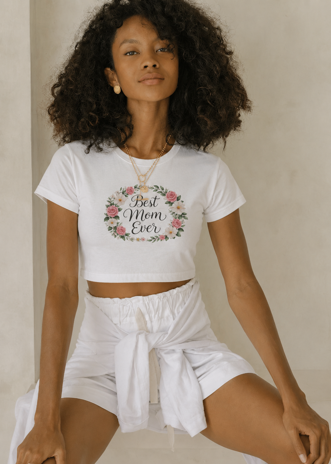 Best Mom Ever Floral Tee