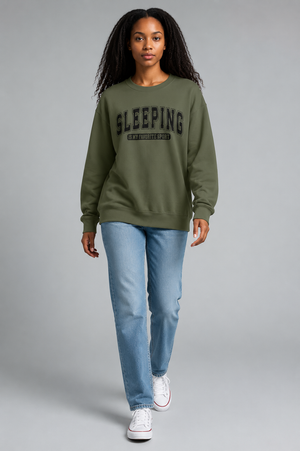 Sleeping Is My Favorite Sport Sweatshirt — Cozy Graphic Crewneck