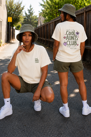 Cool Aunts Club Tee - 'Like a Mom, But Cooler' Short Sleeve T-Shirt