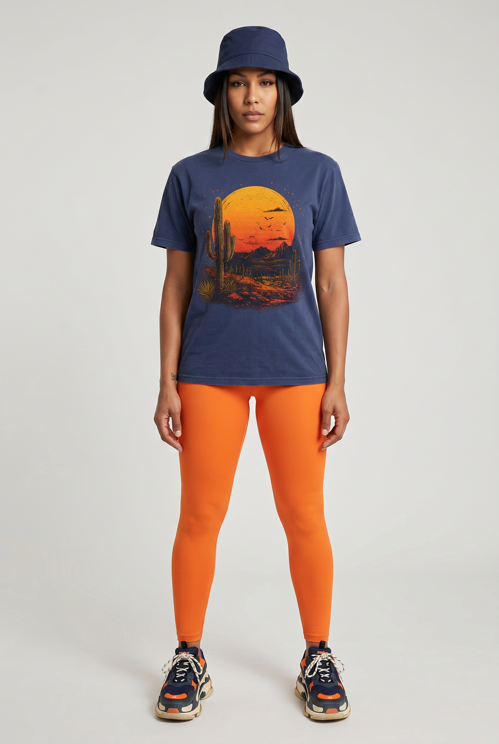 Vintage Desert Sunset Crewneck Tee