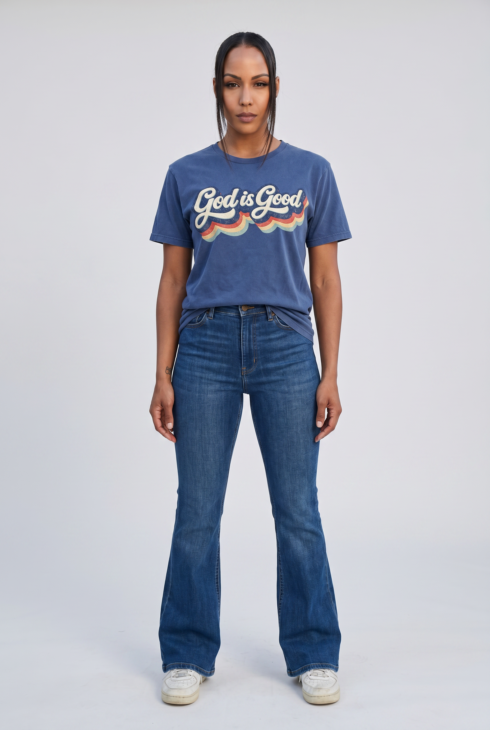 God Is Good Vintage Crewneck Tee