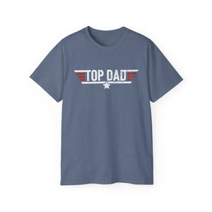 Top Dad Tee — Vintage Military Pilot-Inspired Father's Day T-Shirt