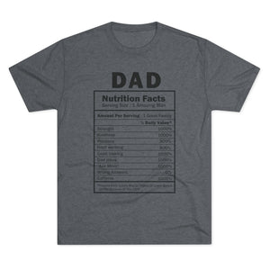 Dad "Nutrition Facts" T‑Shirt — Funny Father's Day Gift