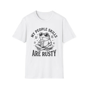 T-Shirt - My People Skills Are Rusty Funny Frog Graphic Tee