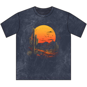 Vintage Desert Sunset Crewneck Tee
