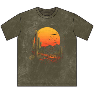Vintage Desert Sunset Crewneck Tee