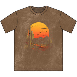 Vintage Desert Sunset Crewneck Tee