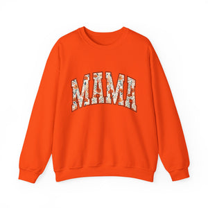 Mama Floral Crewneck Sweatshirt — Floral Block Letter MAMA Pullover