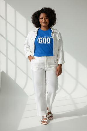 Faith T-Shirt — "Trusting God, Doing My Best" Christian Graphic Tee