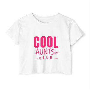 Cool Aunts Club Crop Top — Women's Festival Graphic Tee