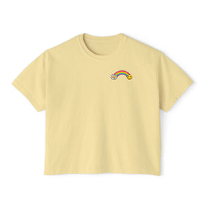 Graphic Tee — "I Don't Have the Energy to Pretend I Like You Today" Women's Boxy Shirt