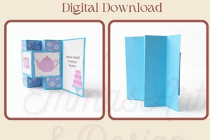 Mothers Day Accordion Fun Fold Card SVG