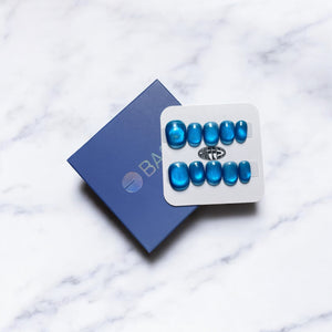Based 🟦 NFC Nails That Share Your Socials