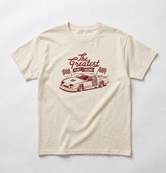GREATEST DAY IN RACING TEE - CREAM (FRONT ONLY)