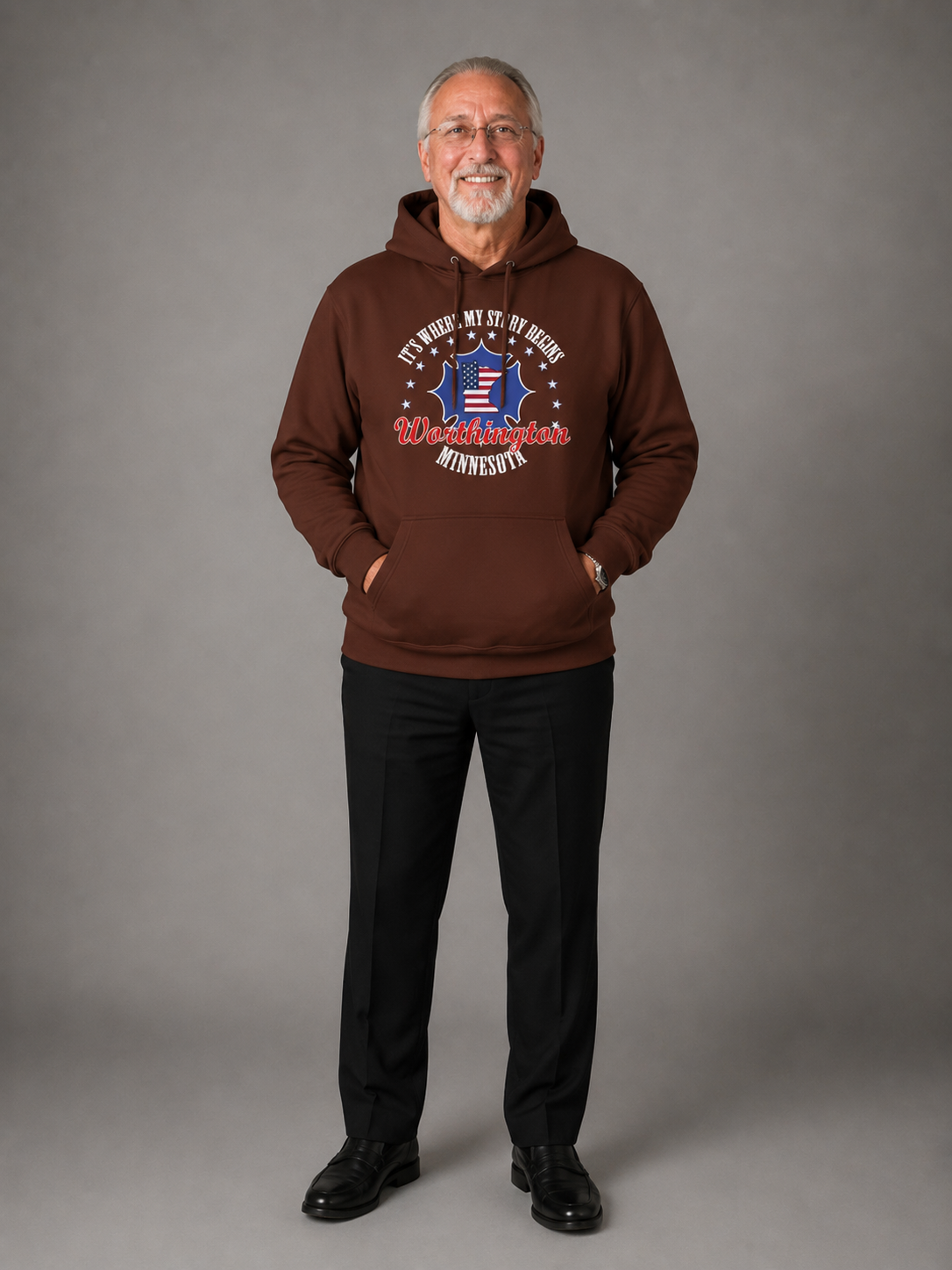 Minnesota Woodworkers Hoodie — "If It Weren't For My First Hobby" Patriotic Carpenter Sweatshirt