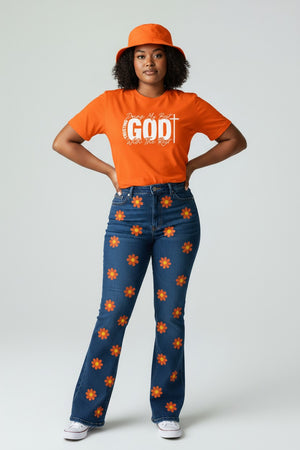 Faith T-Shirt — "Trusting God, Doing My Best" Christian Graphic Tee