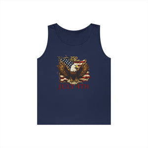 July 4th Eagle Tank Top — Patriotic American Flag Independence Day Shirt