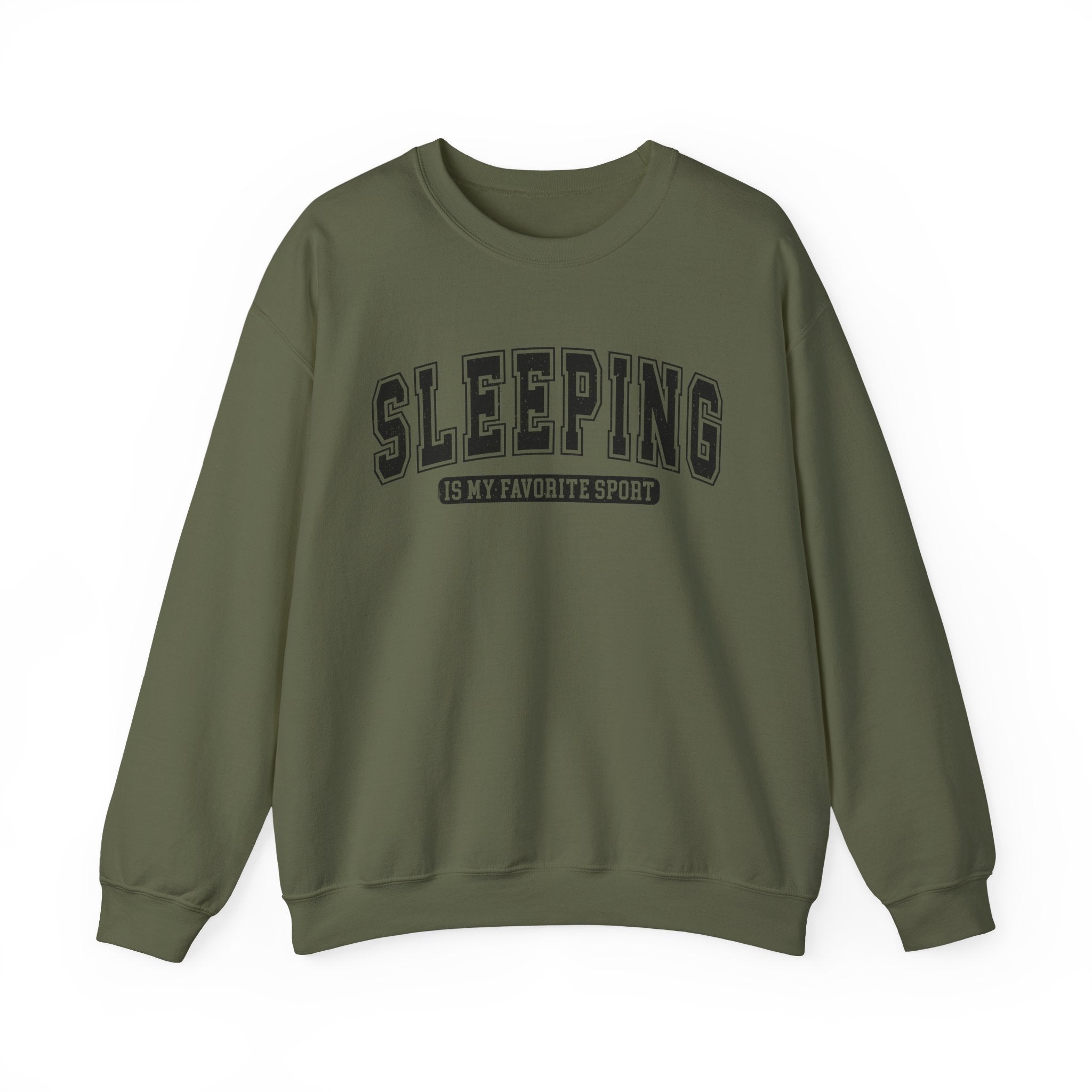 Sleeping Is My Favorite Sport Sweatshirt — Cozy Graphic Crewneck