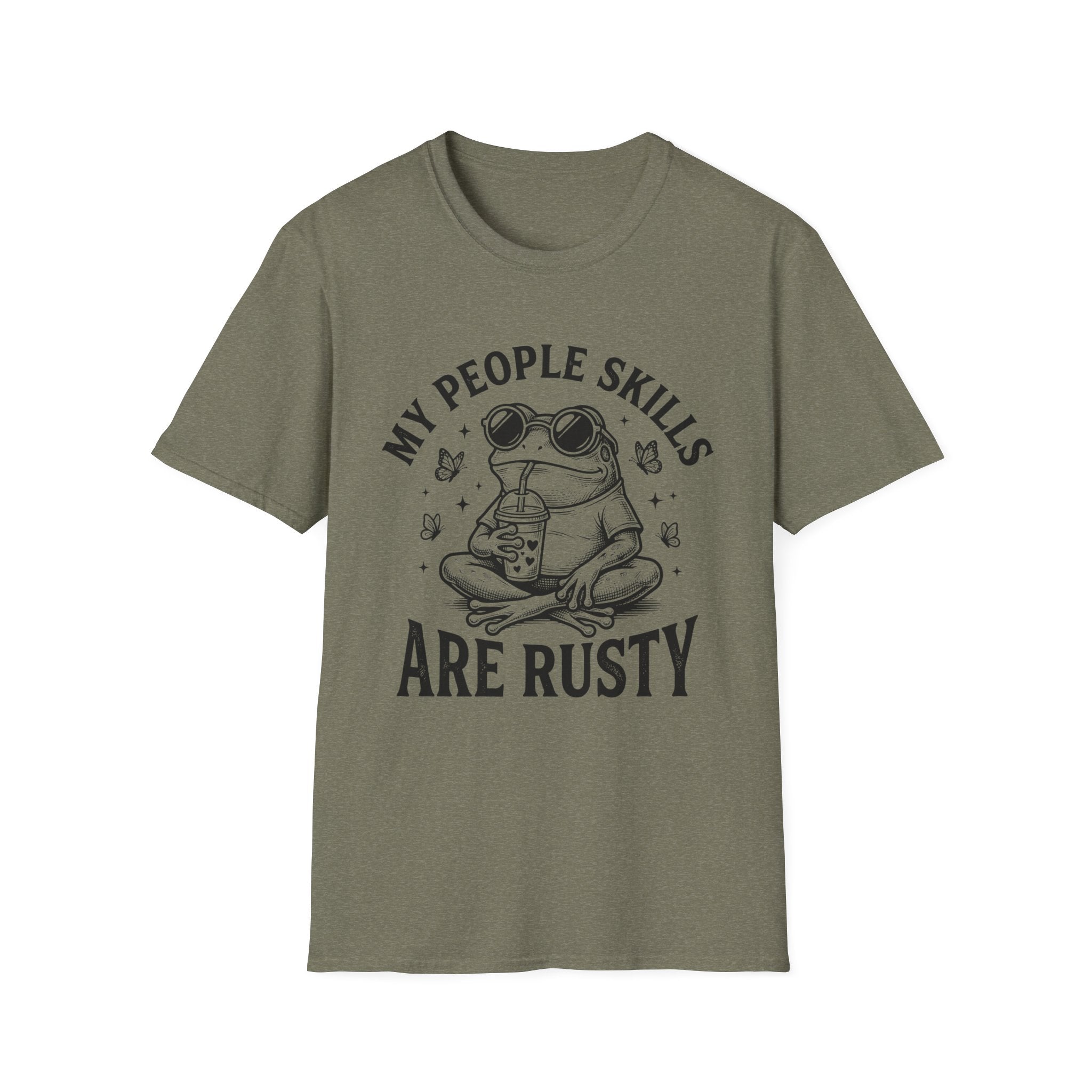 T-Shirt - My People Skills Are Rusty Funny Frog Graphic Tee