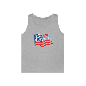 4th of July Flag Tank Top - Patriotic 'July 4th' American Flag Design