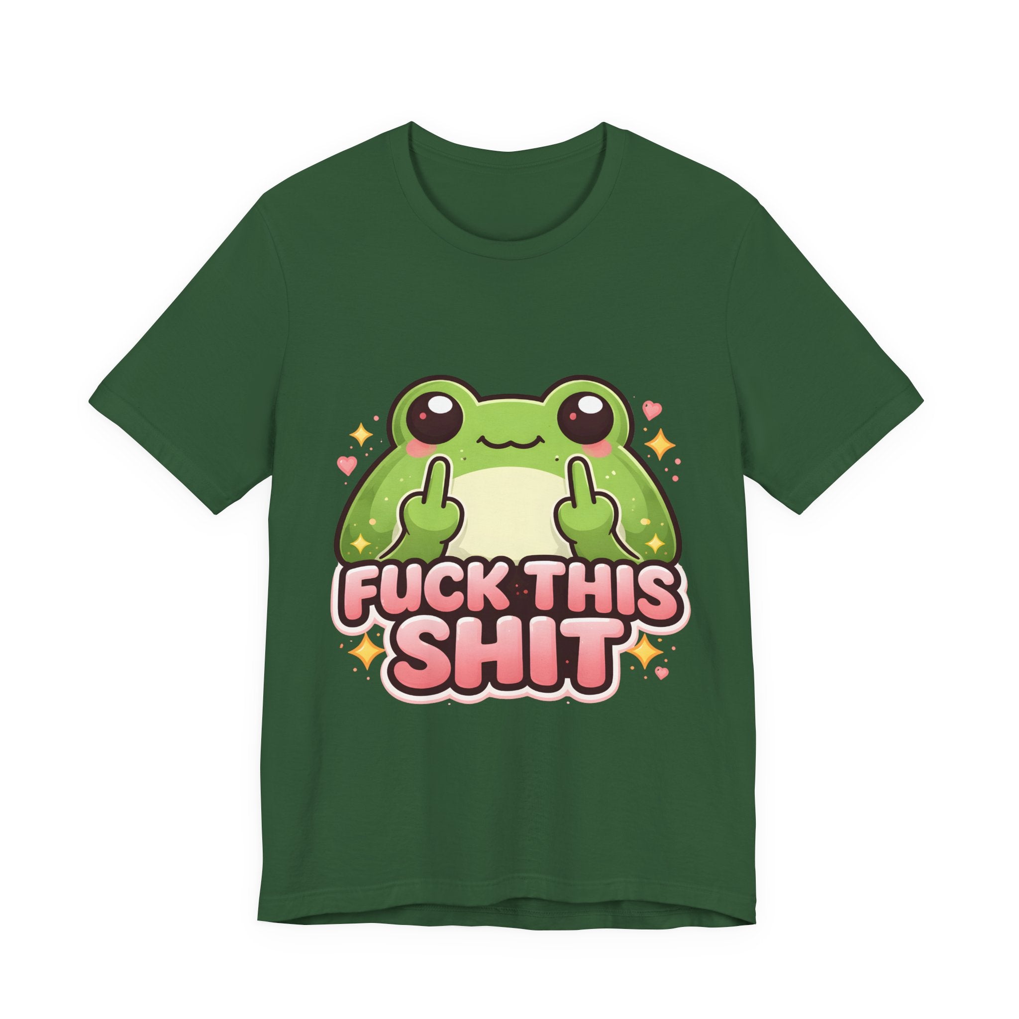 Cute Frog "Fuck This Shit" Tee - Funny Graphic T-Shirt