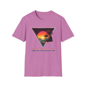Santa Monica Sunset T-Shirt – Retro Triangle Palm Beach Tee