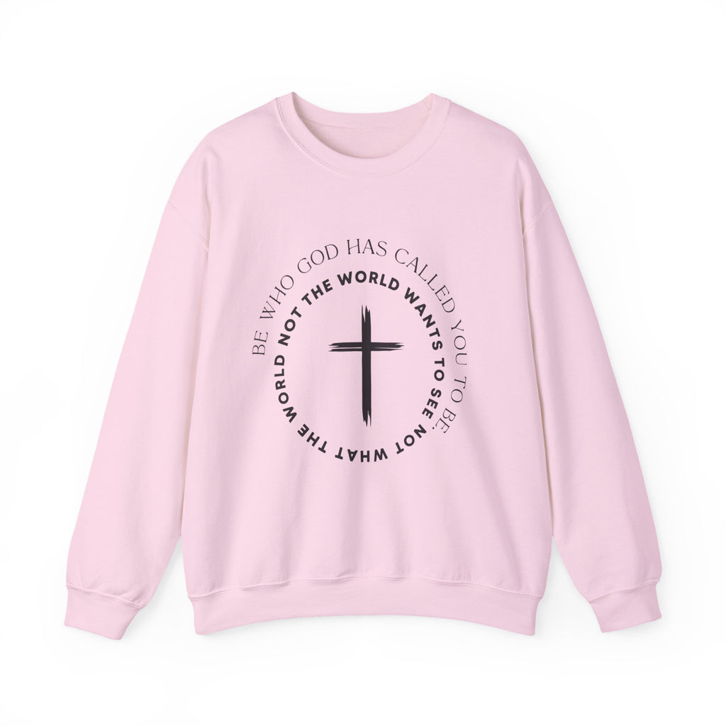 Christian Cross Crewneck Sweatshirt — "Not What the World Wants" Faith Graphic