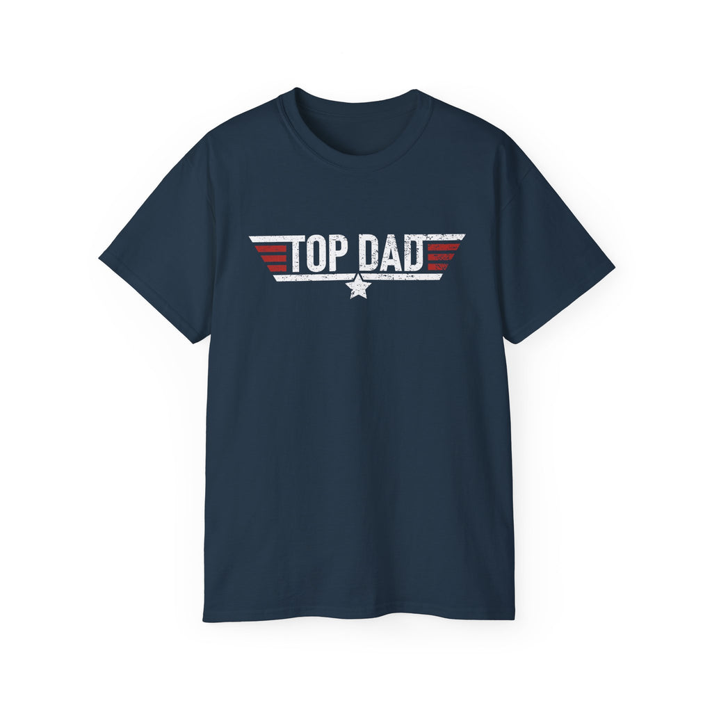 Top Dad Tee — Vintage Military Pilot-Inspired Father's Day T-Shirt