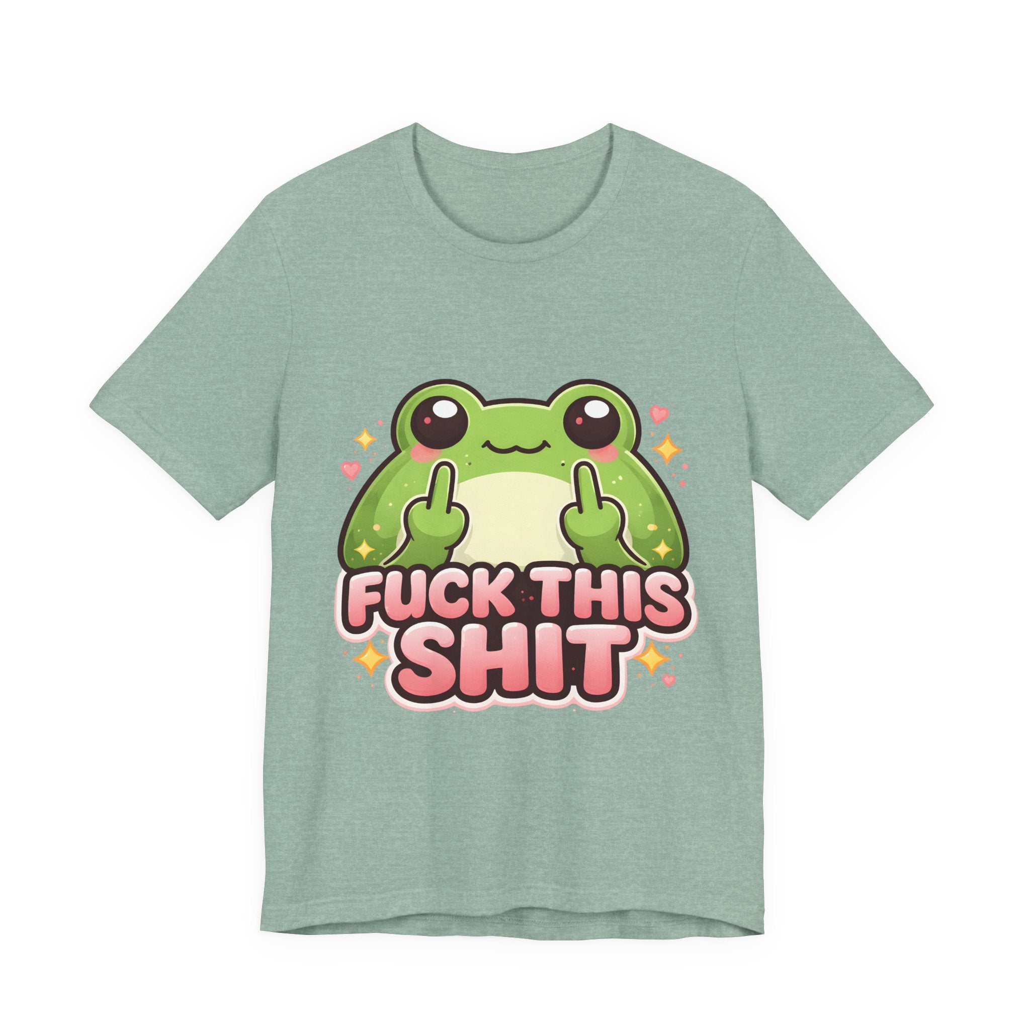 Cute Frog "Fuck This Shit" Tee - Funny Graphic T-Shirt