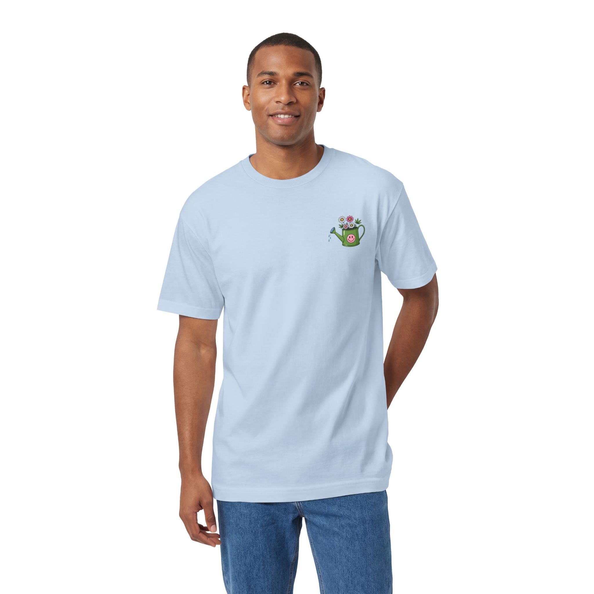 Plant Grow Tee – 'Plant Grow Good Seeds' Watering Can Flower T-Shirt