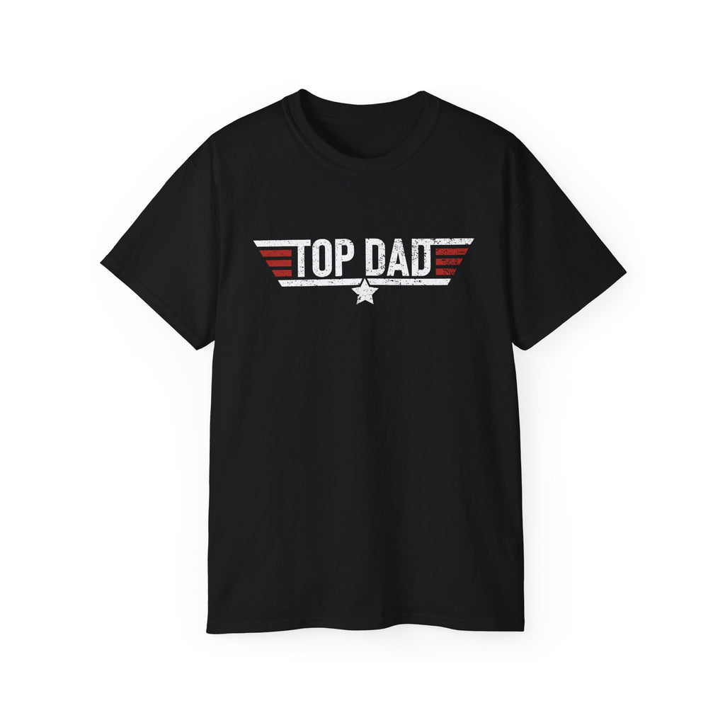 Top Dad Tee — Vintage Military Pilot-Inspired Father's Day T-Shirt