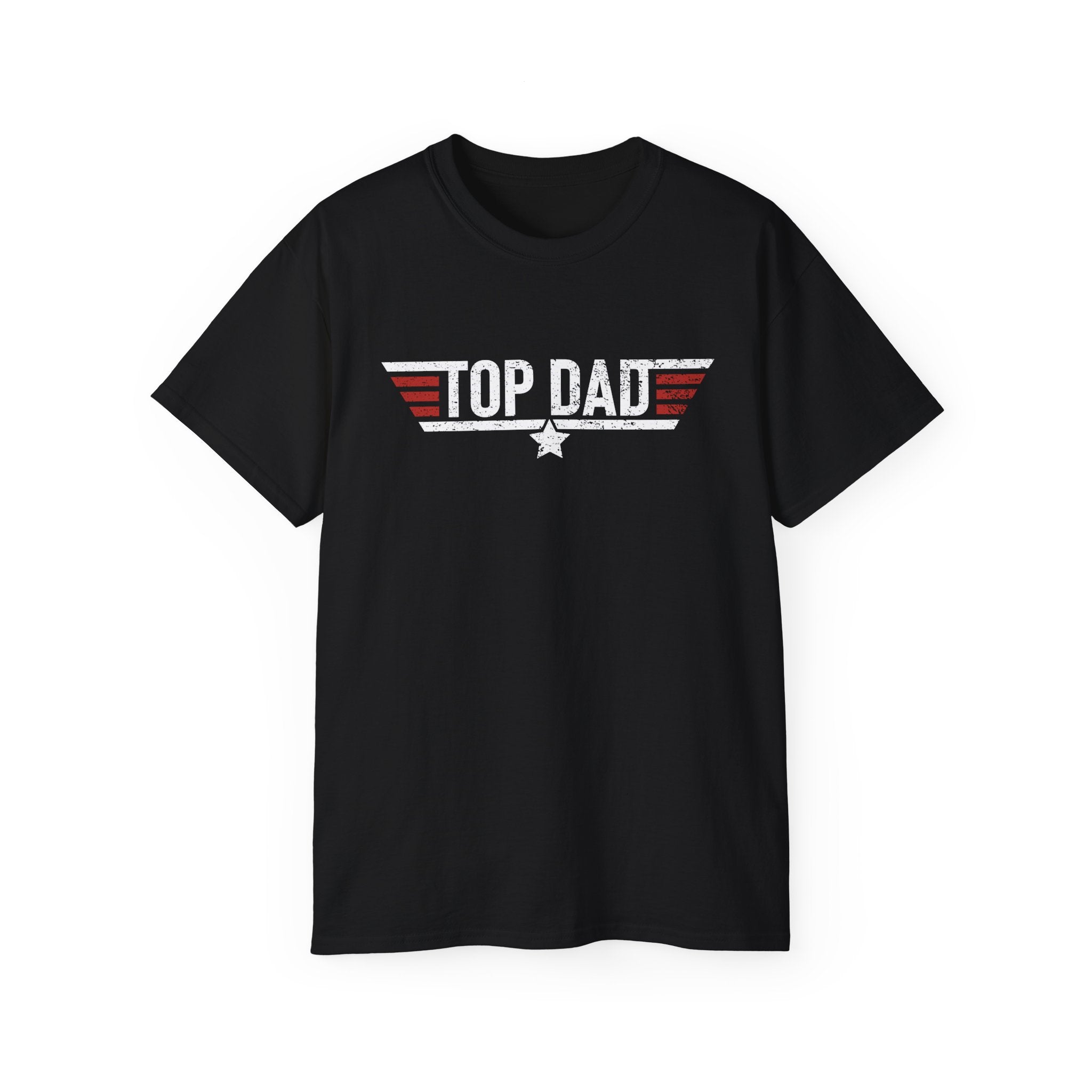 Top Dad Tee — Vintage Military Pilot-Inspired Father's Day T-Shirt