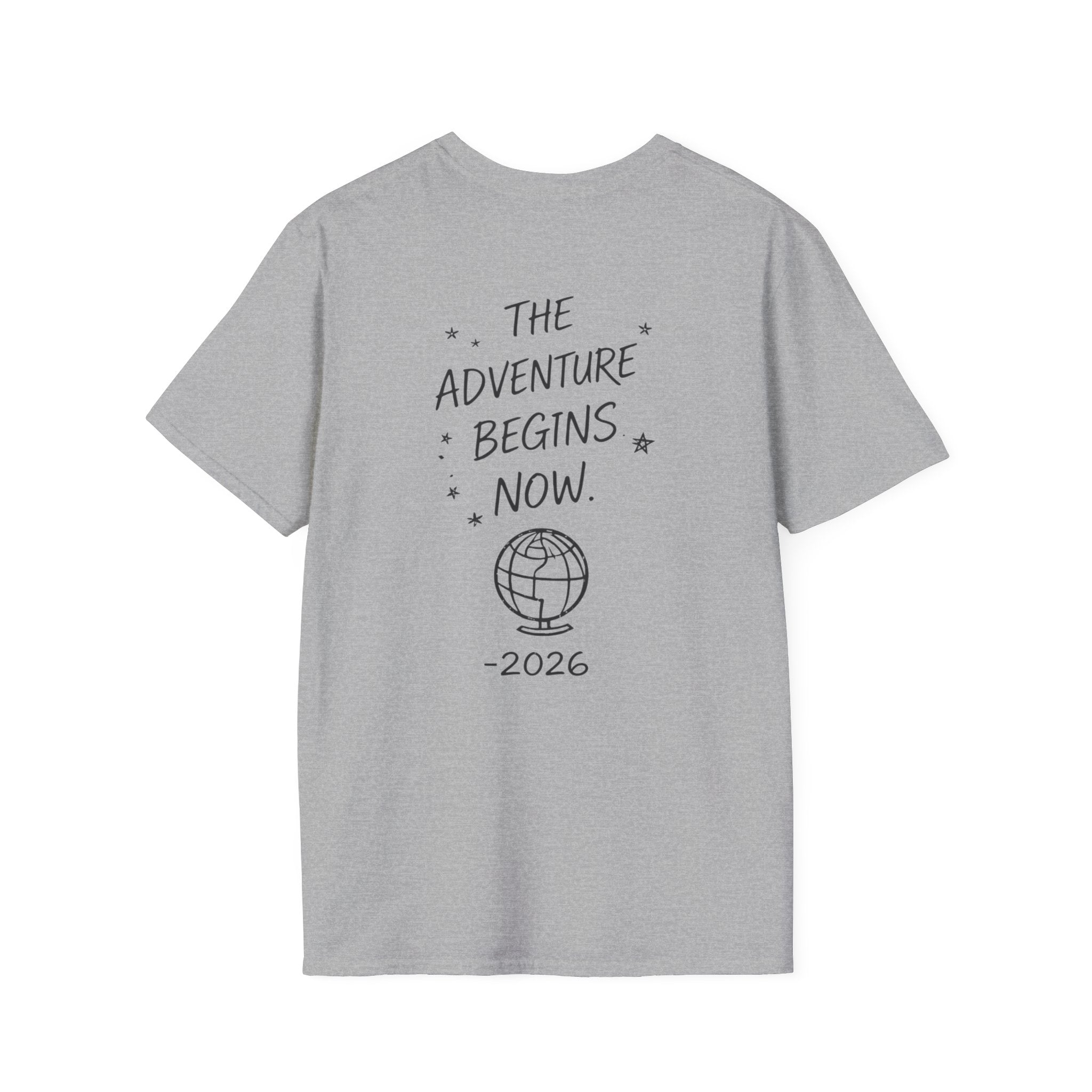 Class of 2026 Graduation T-Shirt — “The Adventure Begins Now” Senior Tee