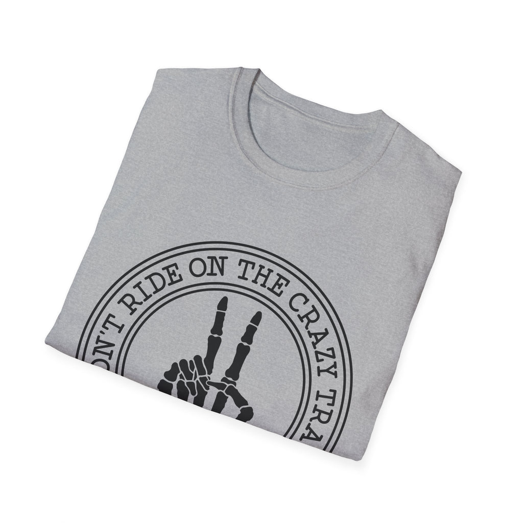 I Don’t Ride On The Crazy Train I Drive It T-Shirt — Funny Rock Skull Tee