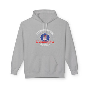 Minnesota Woodworkers Hoodie — "If It Weren't For My First Hobby" Patriotic Carpenter Sweatshirt