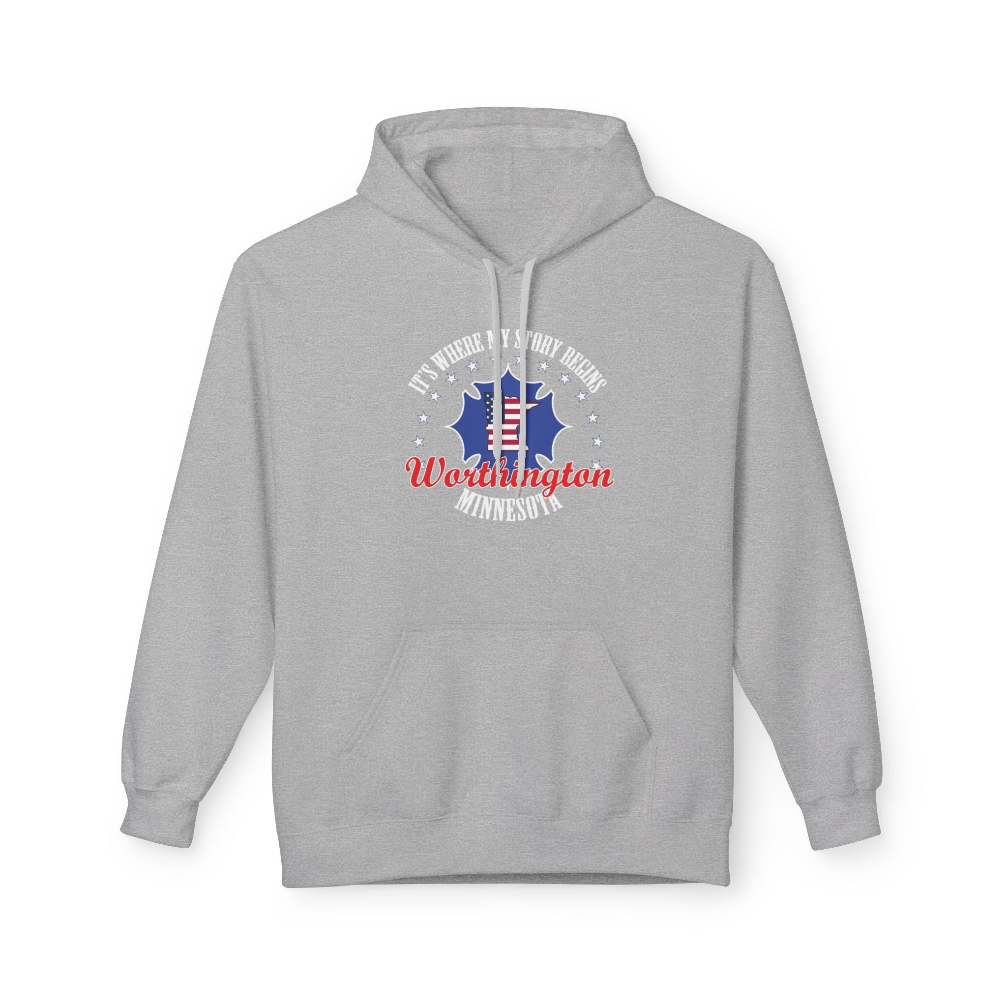 Minnesota Woodworkers Hoodie — "If It Weren't For My First Hobby" Patriotic Carpenter Sweatshirt